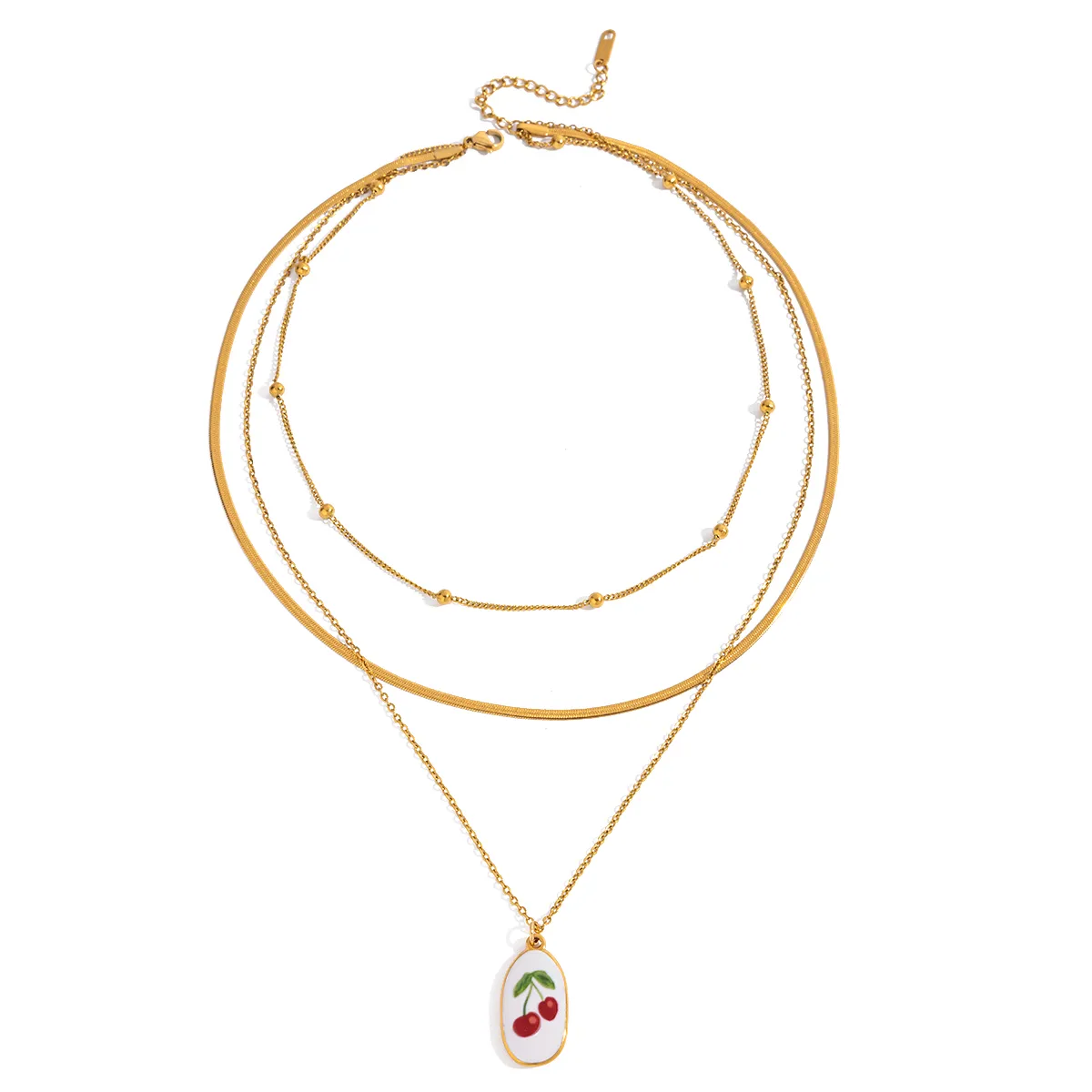 Gold Plated Amora Delightful Layers Necklace - Image 4