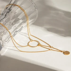 Aura Golden Eclipse Necklace