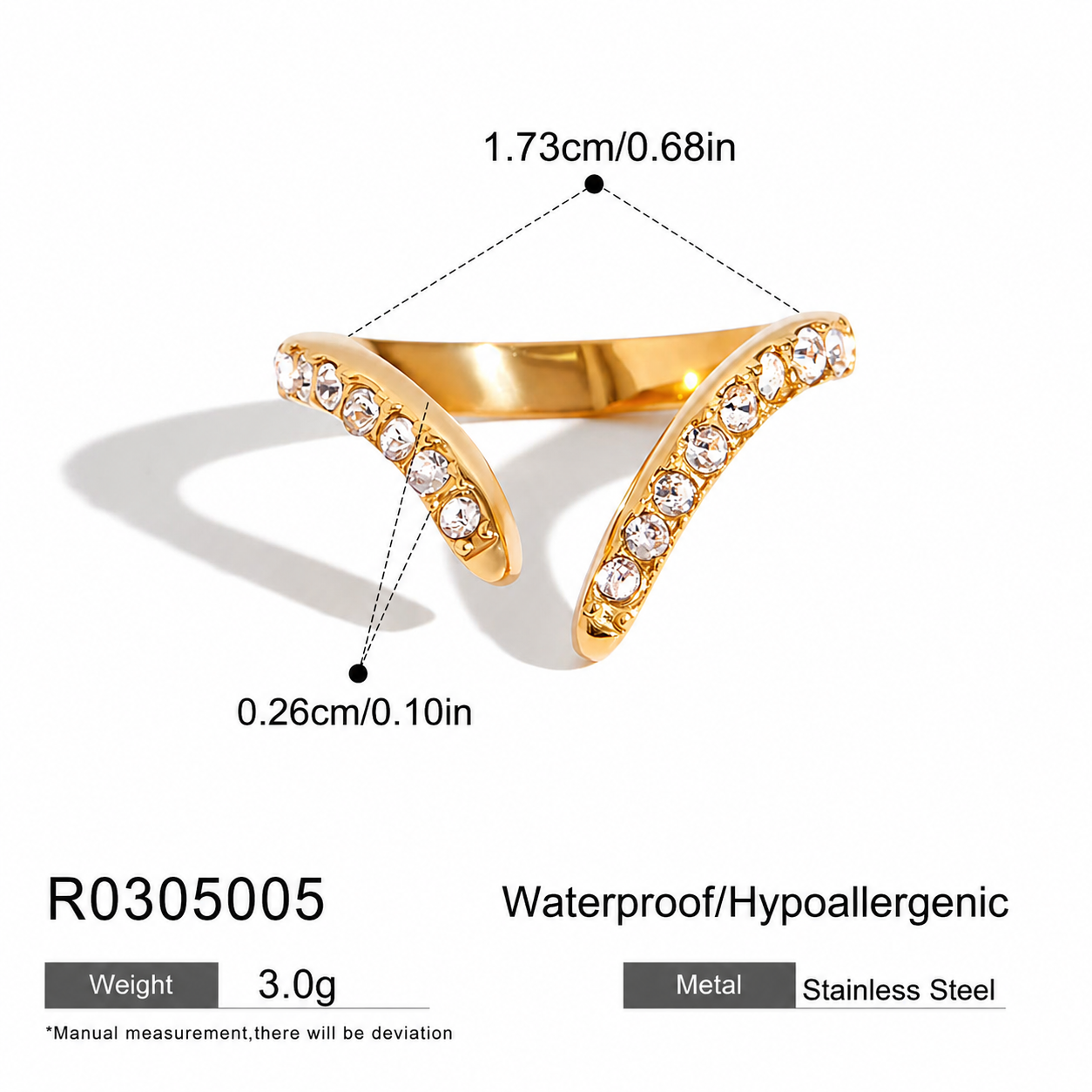 Elle Vivid Pavé Ring - Image 2