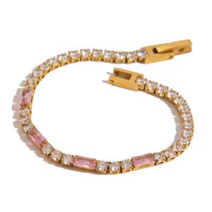 KIRA Blush Solitaire Bracelet