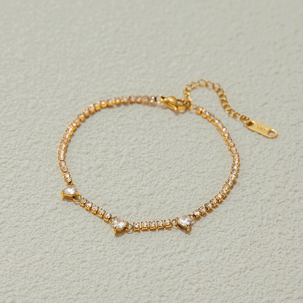 Luna Hearts Tennis Bracelet - Image 3