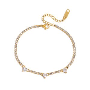 Luna Hearts Tennis Bracelet
