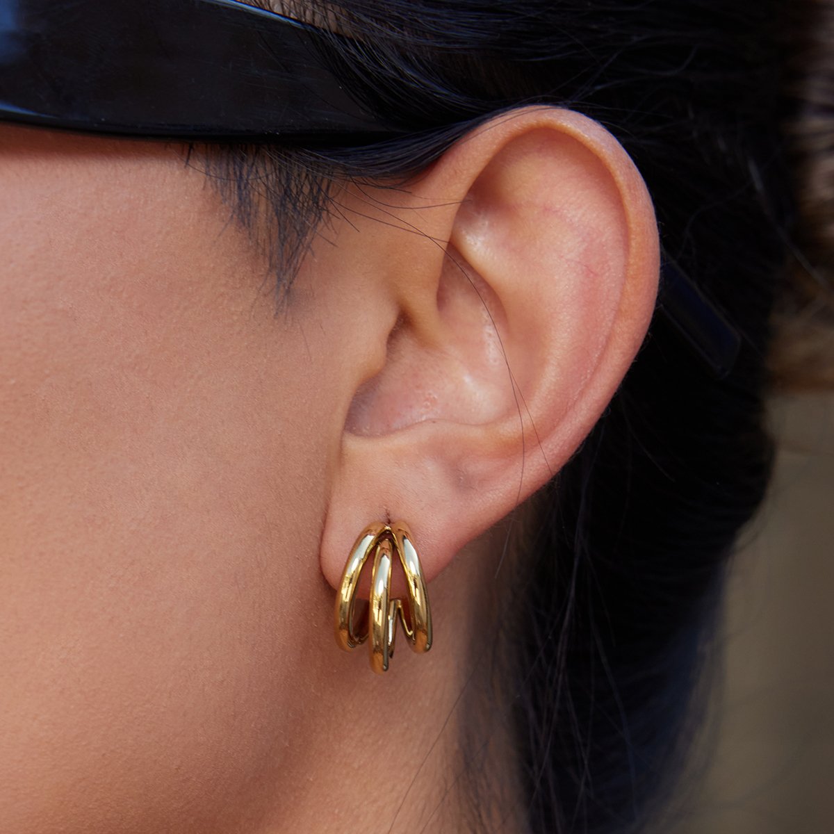 Oro Radiant Duo Hoops