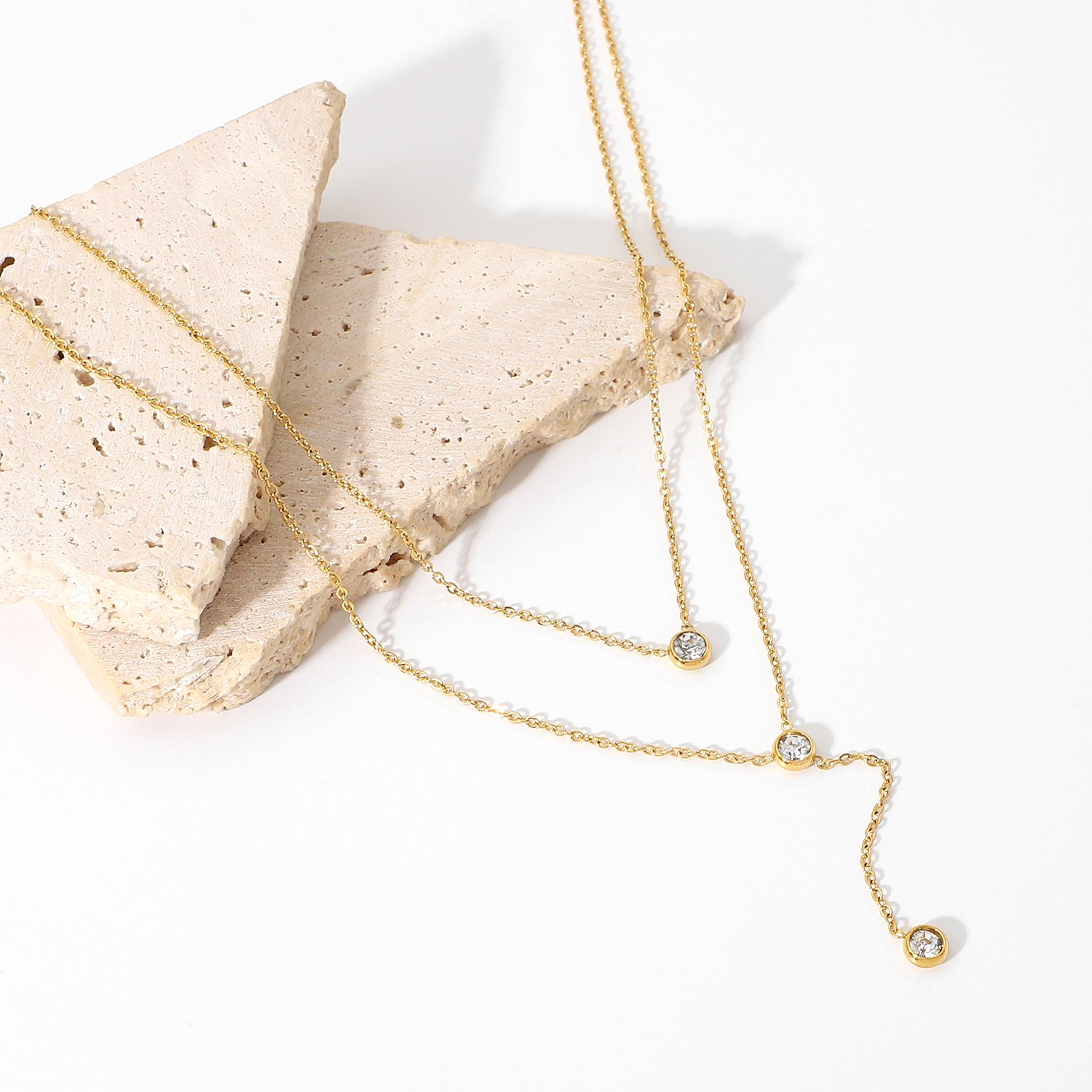 AURA Layered Shine Necklace - Image 3