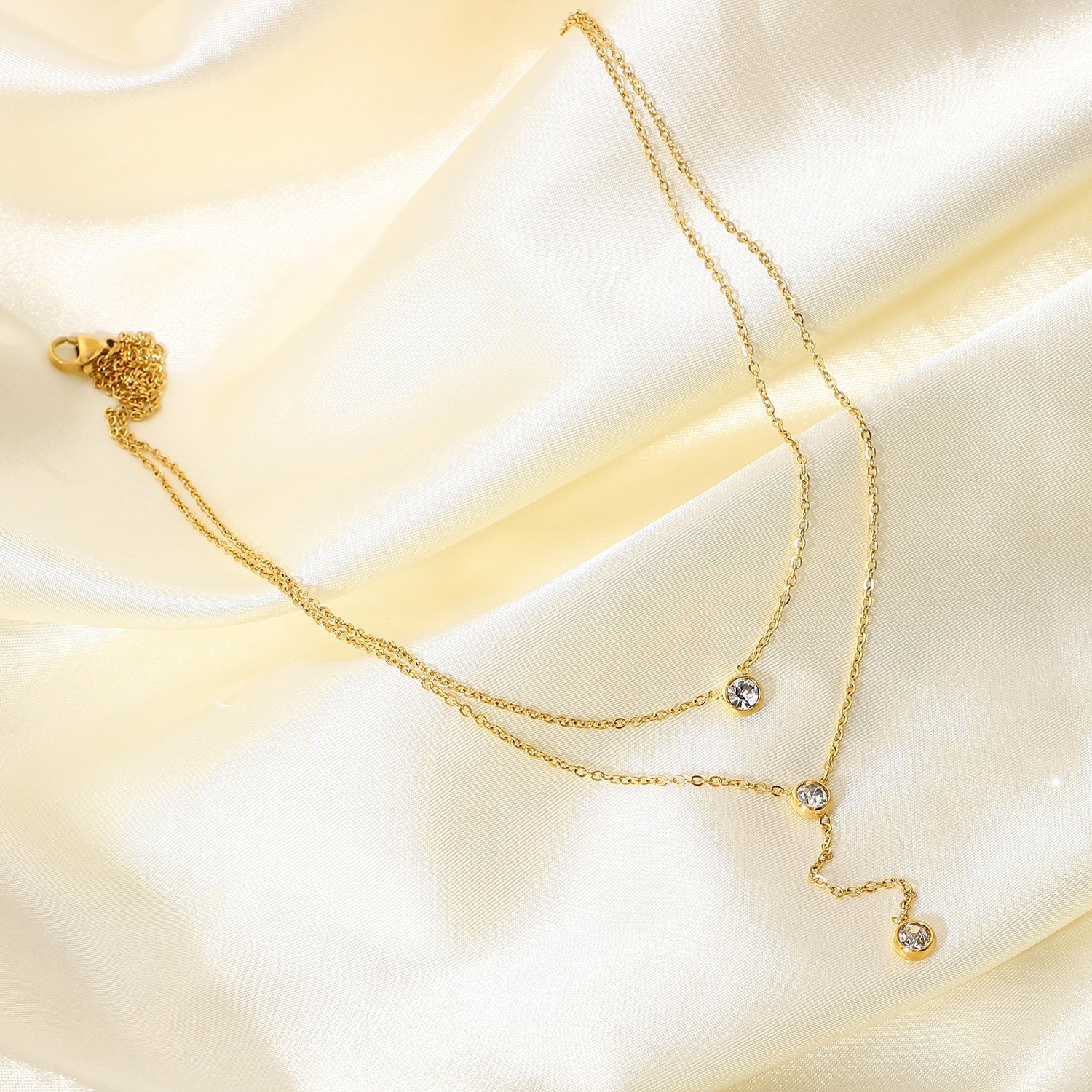 AURA Layered Shine Necklace - Image 2