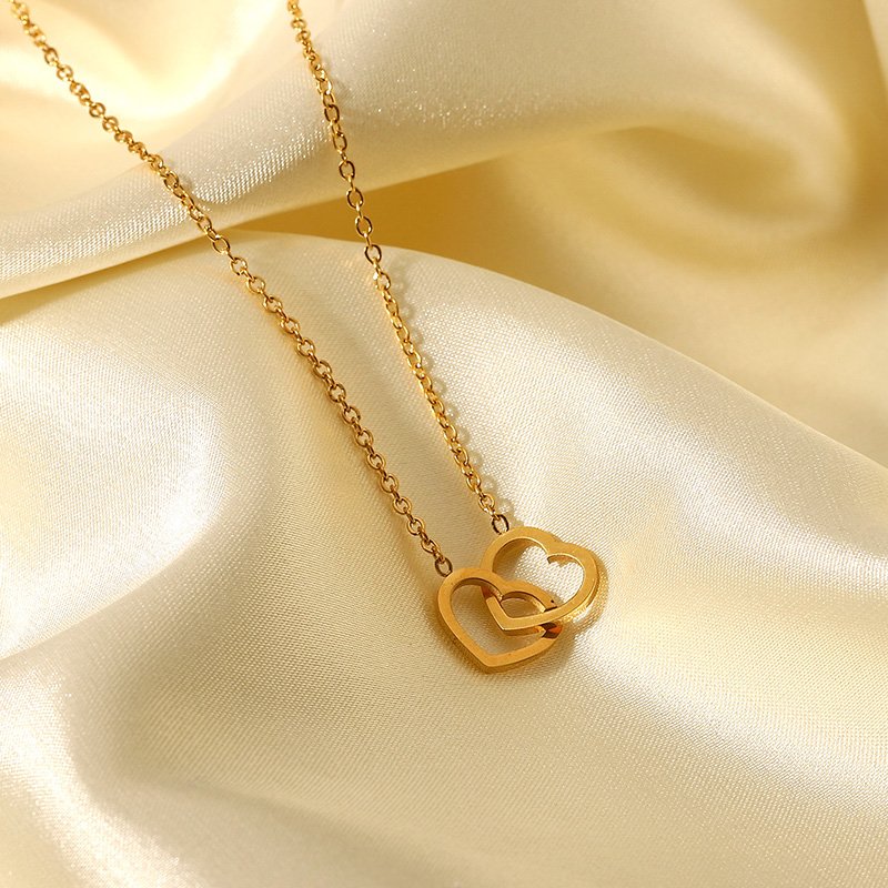 AMORA Twin Heart Necklace - Image 2