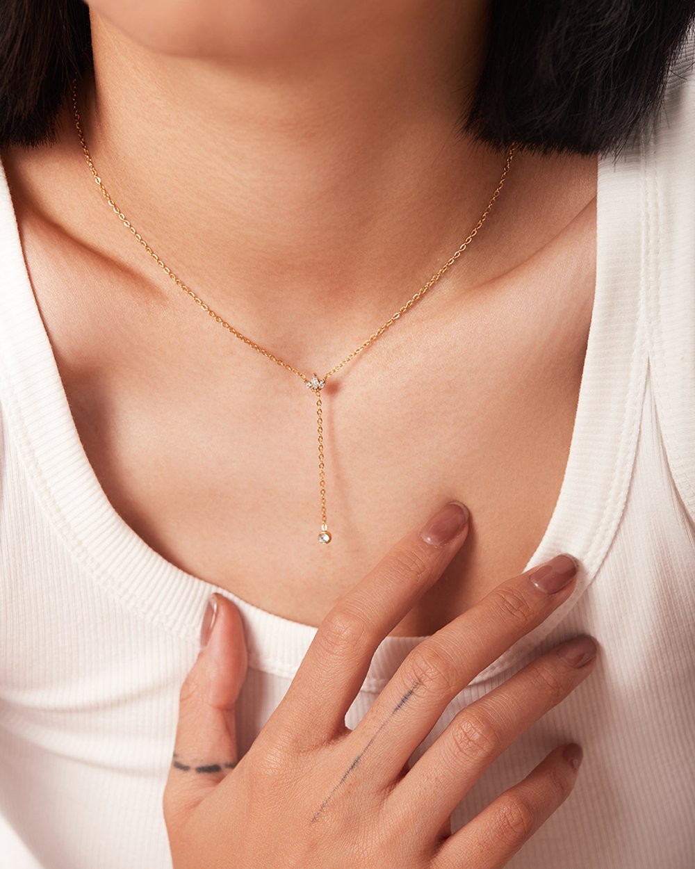 AURA Lariat Spark Necklace - Image 3