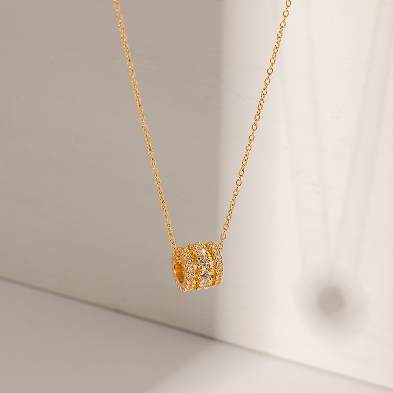 AURA Classic Round Zircon Necklace - Image 3
