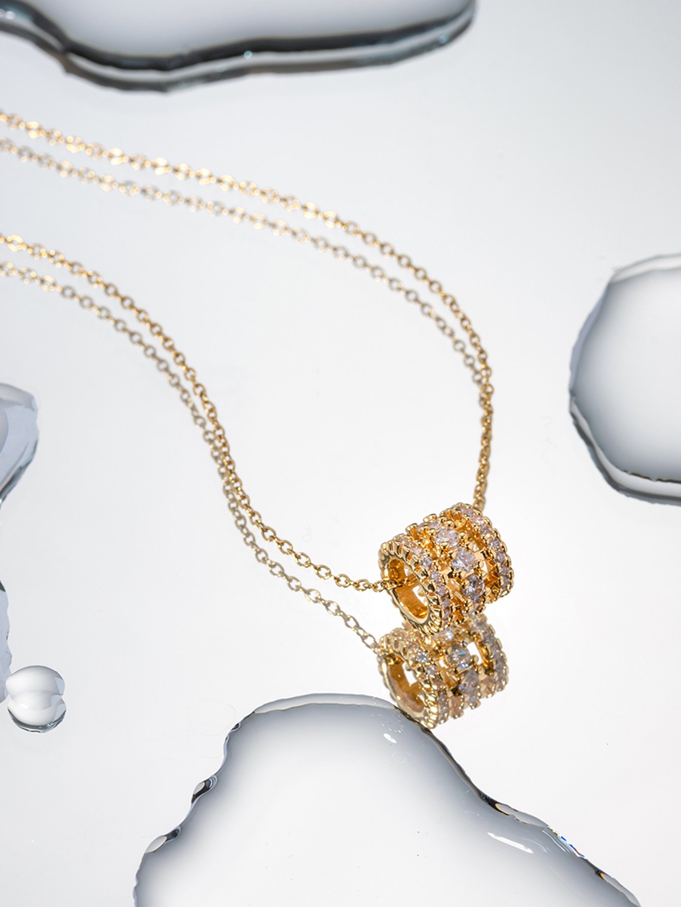 AURA Classic Round Zircon Necklace - Image 2