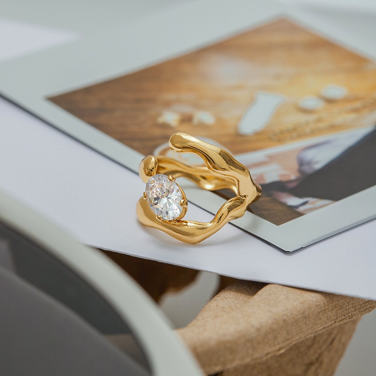 Celeste Open Band Ring - Image 3