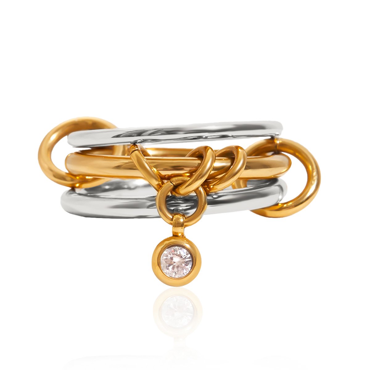 Vynce Dual Link Charm Ring - Image 4