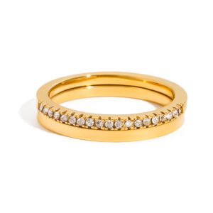 Elle Pavé Stacker Ring