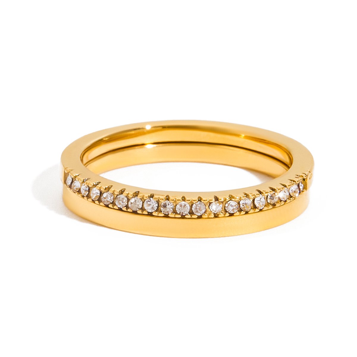 Elle Pavé Stacker Ring
