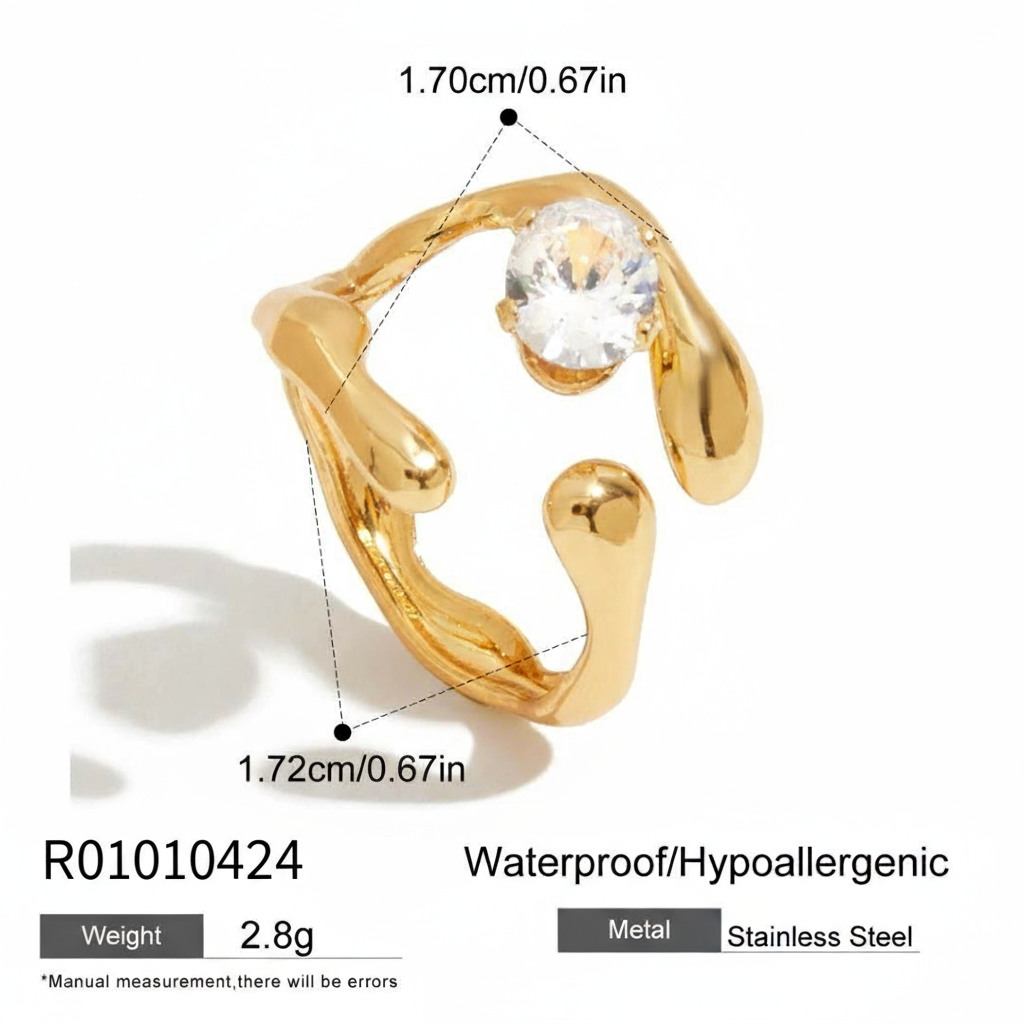 Celeste Open Band Ring - Image 5