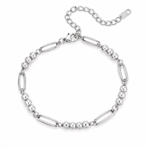 KIRA Silver Link Sparkle Bracelet